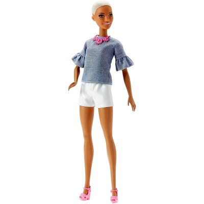Barbie- Fashionistas Bambola in Top in Cambrì - Mattel FBR37