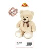 Peluche Maxi Orso Beige con Fiocco cm 80