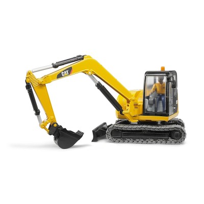 Bruder 02466 - Cat Mini Scavatore con Personaggio