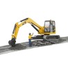 Bruder 02466 - Cat Mini Scavatore con Personaggio