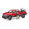 Bruder 02502 – Pick Up Ram con Moto Scrambler Ducati Desert Sled
