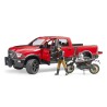 Bruder 02502 – Pick Up Ram con Moto Scrambler Ducati Desert Sled