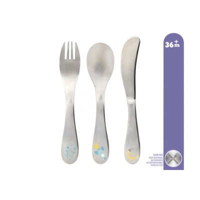 Kiokids Posate Inox Azzurro