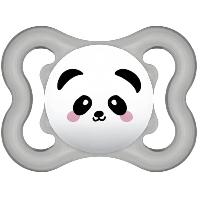 MAM Supreme Ciuccio in Silicone 2-6 Mesi, Grigio