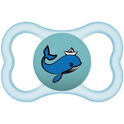 MAM Supreme Ciuccio in Silicone 16+ Mesi, Azzurro