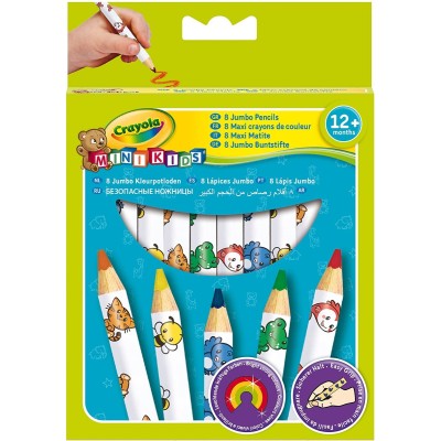 Crayola: 8 Maxi Matite Colorate Mini Kids