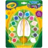 Crayola i Lavabilissimi - Set di Tempere Lavabili con Pennello, 12 Colori
