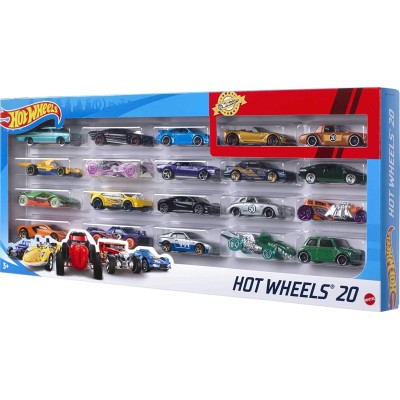 Hot Wheels Set Macchinine da 20 Veicoli in Scala 1:64, Modelli Assortiti