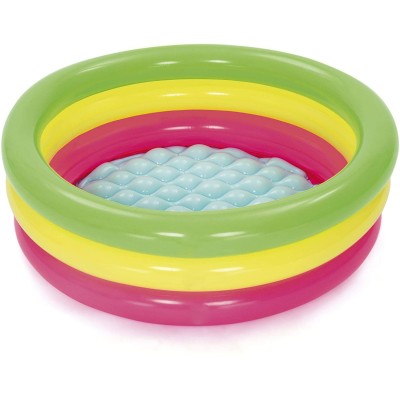 Piscina A 3 Anelli Con Fondo Gonfiabile 70 x 24 cm - Bestway 51128 