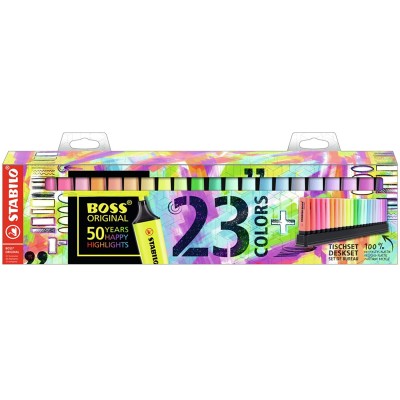 Stabilo Boss Evidenziatori - pz 23 Col. Assortiti