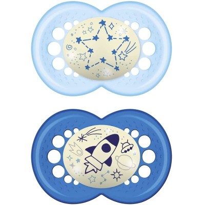 Mam Original Night Succhietto Luminoso 2pz +16 mesi - Boy