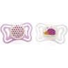 Chicco PhysioForma Light 16-36m Succhietto In Silicone Lumi 2 Pezzi - Col. Assortiti