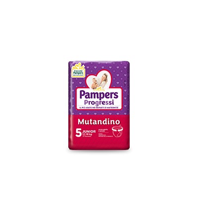Pampers Progressi Mutandino TG.5 - Junior - 12/18 KG