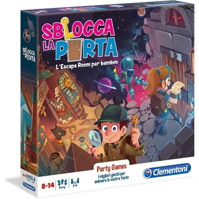 Clementoni- Party Games-Sblocca la Porta
