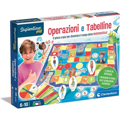 Clementoni Sapientino-Operazioni, Numeri-tabelline 