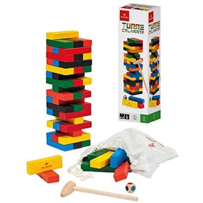 Gioco Da Tavolo Torre colorata Con Martello - Dal Negro 053976