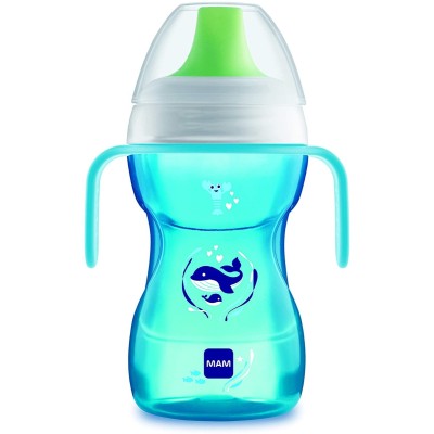 Mam Tazza Fun To Drink Cup con Manici e Beccuccio Rigido 270 ml - Boy