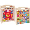 Sirwood Alfabetiere/Orologio In Legno - Globo 40500