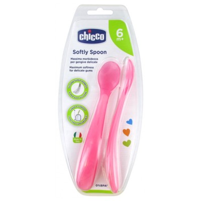 Chicco Cucchiaio in Silicone Bimba - 2pz
