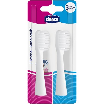 Chicco Testine Spazzolino elettrico 2pezzi