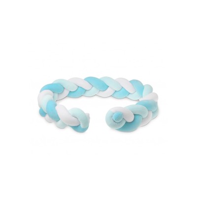 KIOKIDS Treccia paracolpi azzurro/bianco 150x14 cm