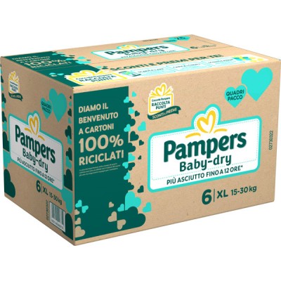 Pampers Babydry Quadri TG.6 15-30KG 60PZ