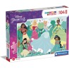 Clementoni Disney Princess Supercolor Princess-104 pezzi