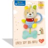 Clementoni 17443, Lovely Dog Soft Rattle, sonaglino morbido peluche