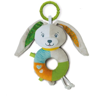 Clementoni - 17682 - Lovely Bunny Soft Rattle - sonaglino neonato morbido peluche