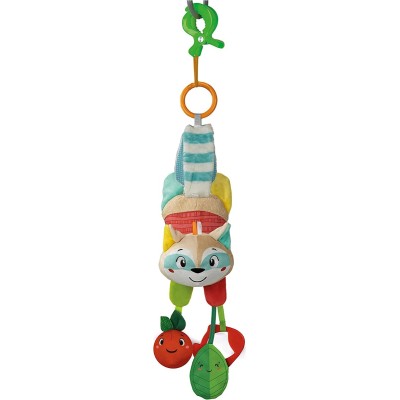 Clementoni-17713-Easy-Peasy Soft Raccoon-procione sonaglino neonato morbido peluche