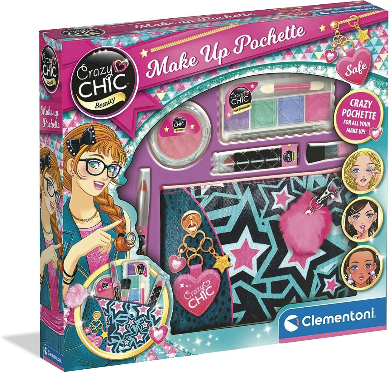 Clementoni-Crazy Chic - Make up Pochette