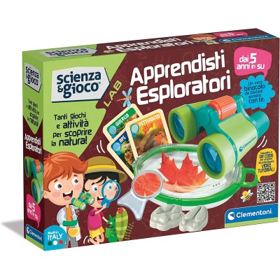 Clementoni Lab-Apprendista kit esperimenti di scienza, esploratore, gioco scientifico