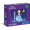 Clementoni Disney Princess, 3 anni-cubi da 12 pezzi