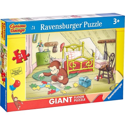 RAVENSBURGER PUZZLE Curious George Puzzle 24 Giant Pavimento
