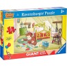 RAVENSBURGER PUZZLE Curious George Puzzle 24 Giant Pavimento,