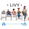Kinderkraft Seggiolone Pappa Livy + Sdraietta Calmee Grey