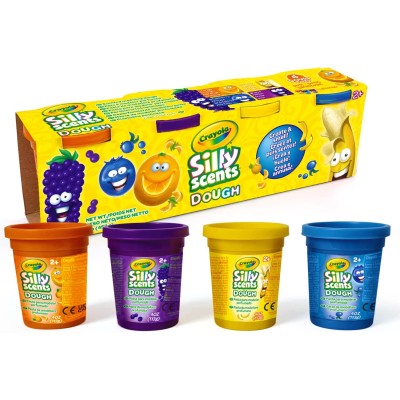 Silly Scents Set 4 Barattolini di Pasta da Modellare - Crayola A12150              
