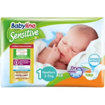 BABYLINO Pannolini Sensitive TG.1 2-5KG 28PZ