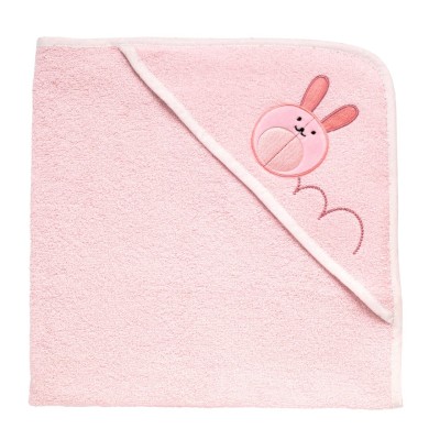 Chicco Accappatoio Quadrato in Spugna Rosa