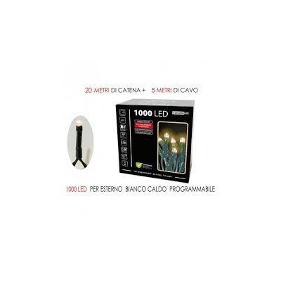 1000 Led Bianco Caldo per Esterno Cavo Trasportabile Programmabili - 451077