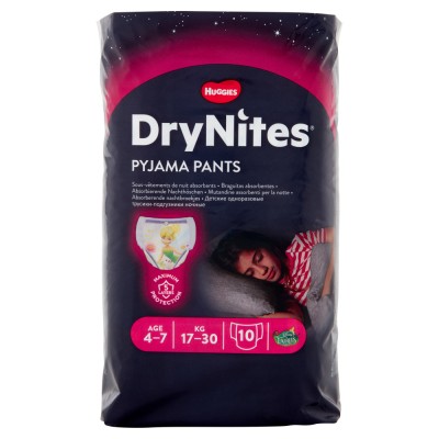 Huggies Drynites Girl Taglia Media 4-7 Anni