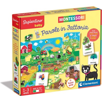 Sapientino Baby Montessori Parole in Fattoria - Clementoni 16413