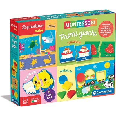 Sapientino Baby Montessori Primi Giochi - Clementoni 16415