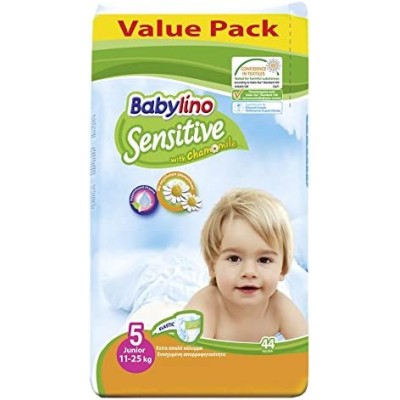 Pannolini Economy Sensitive Tg.5 11-25kg, 44Pz - Babylino 8260T  