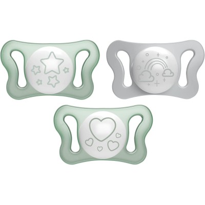 Chicco Succhietti Micrò 0-2M Silicone Lumi, 2pz. - 751264100           