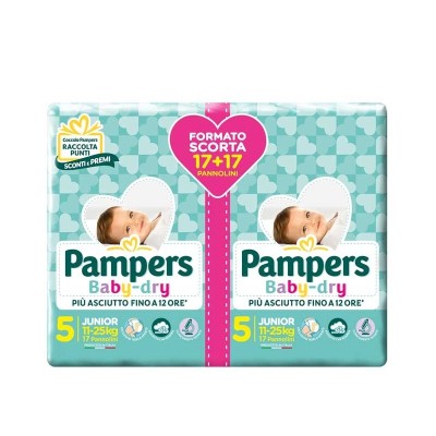 Pampers Baby Dry DUO Junior - Taglia 5 - 11-25 KG