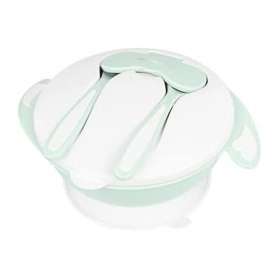 Kikkaboo Ciotola con Posate 4in1, Menta - 31302040128     