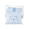 Kikkaboo Completo Tessile per Culla Bear Blue