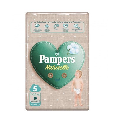 Pampers Pannolini Naturello Junior - Taglia 5 - 11/25 KG