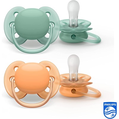 Avent Succhietto USX 0-6 Mesi, 2pz - SCF091/03          